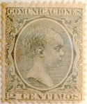 Stamps Spain -  2 céntimos 1889