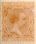 Stamps Spain -  10 céntimos 1889