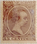 Stamps Spain -  15 céntimos 1889