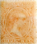 Stamps Spain -  10 pesetas 1889
