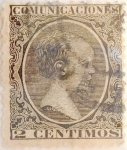 Stamps Spain -  2 céntimos 1899
