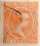 Stamps Spain -  10 céntimos 1899