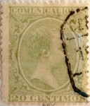 Stamps Spain -  20 céntimos 1889