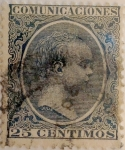Stamps Spain -  25 céntimos 1889