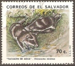 Stamps El Salvador -  TACUAZIN  DE  AGUA.  CHIRONECTES  MINIMUS.