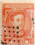 Stamps Spain -  10 pesetas 1876