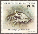 Stamps El Salvador -  ANFIBIOS.  PLECTROHYLA  GUATEMALENSIS.
