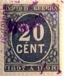 Sellos de Europa - Espa�a -  20 céntimos 1897