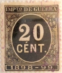 Stamps Spain -  20 céntimos 1898
