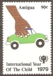 Stamps Antigua and Barbuda -  AÑO  INTERNACIONAL  DEL  NIÑO.  JUEGO  CON  CARRITO.