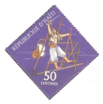 Stamps : America : Haiti :  PUBLICIDAD  TURÌSTICA.  PIRATA  CON  ESPADA.