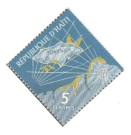 Stamps Haiti -  PUBLICIDAD  TURÌSTICA.  MAPA  DE  LA  ISLA  TORTUGA.