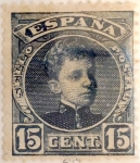 Stamps Spain -  15 céntimos 1901