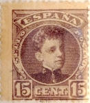 Stamps Spain -  15 céntimos 1902