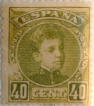 Stamps : Europe : Spain :  40 céntimos 1901