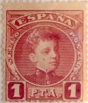 Stamps Spain -  1 peseta 1901