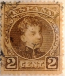 Stamps Spain -  2 céntimos 1901