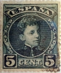 Stamps Europe - Spain -  5 céntimos 1901