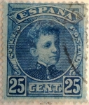 Stamps Spain -  25 céntimos 1901