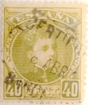 Sellos de Europa - Espa�a -  40 céntimos 1901