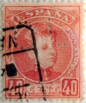 Stamps Spain -  40 céntimos  1905