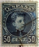 Stamps Spain -  50 céntimos 1901