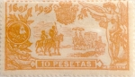 Stamps Spain -  10 pesetas 1905