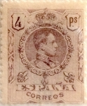 Sellos de Europa - Espa�a -  4 pesetas 1910