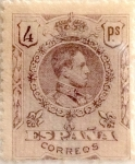 Sellos de Europa - Espaa -  4 pesetas 1910