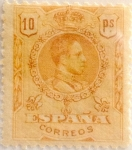 Sellos de Europa - Espa�a -  10 pesetas 1910