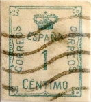 Stamps Spain -  1 céntimo 1920