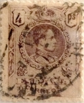 Stamps Spain -  4 pesetas 1910