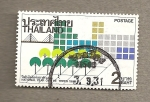 Sellos del Mundo : Asia : Thailand : Año Nacional de los Arboles 1988