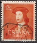 Stamps Spain -  ESPAÑA SEGUNDO CENTENARIO USD Nº 1109 (0) 1,5P NARANAJA FERNADO EL CATOLICO