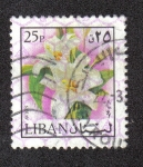 Stamps : Asia : Lebanon :  Lilies