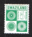 Sellos del Mundo : Africa : Swaziland : Sellos de franqueo debido, bloque numérico pequeño