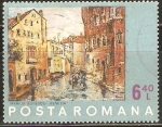 Stamps Romania -  VENECIA.  PINTURA DE  MARIUS  BUNESCU.