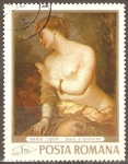 Stamps Romania -  DIANA  Y  ENDIMION.  PINTURA  DE  MARCO  LIBERI.