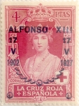 Stamps Spain -  4 pesetas 1927