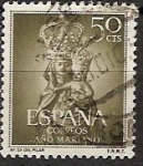 Stamps : Europe : Spain :  ESPAÑA SEGUNDO CENTENARIO USD Nº 1136 (0) 50C VERDE OLIVA AÑO MARIANO