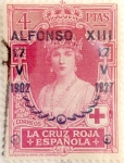 Stamps Spain -  4 pesetas 1927