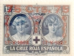 Stamps Spain -  75 sobre 15 céntimos 1927
