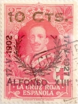 Stamps Spain -  10 sobre 25 céntimos 1927