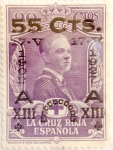 Sellos de Europa - Espa�a -  55 sobre 20 céntimos 1927