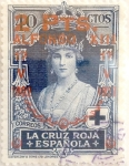 Stamps Spain -  2 pesetas sobre 40 céntimos 1927