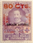 Sellos de Europa - Espa�a -  80 céntimos sobre 10 pesetas 1927