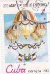 Stamps Cuba -  200 Aniversario 1º vuelo en globo