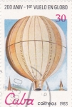 Stamps Cuba -  200 Aniversario 1º vuelo en globo