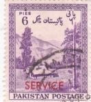 Stamps Pakistan -  Paisaje  SERVICE