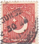 Stamps Pakistan -  Luna menguante